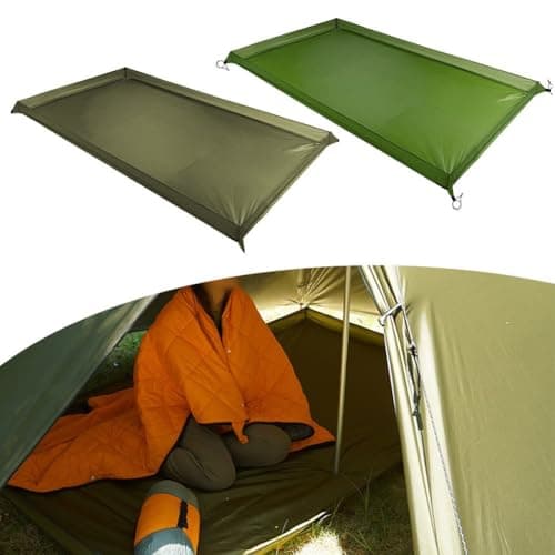 Camping Tent Footprint Tarp, Waterproof Ground Sheet Mat With Pegs — view 5