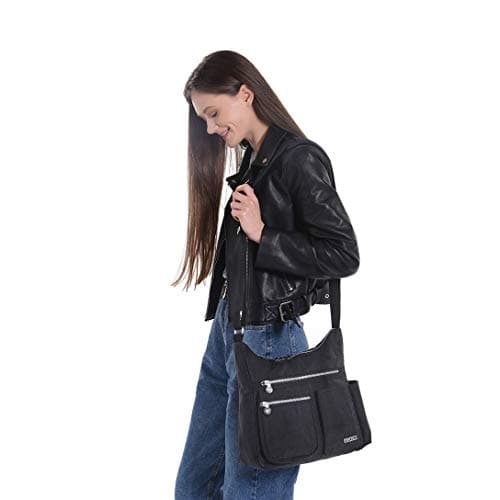 MHCNLL Crossbody Bag with Anti Theft RFID Pocket - Women Lightweight Water-Resistant Purse (Purple) — view 2