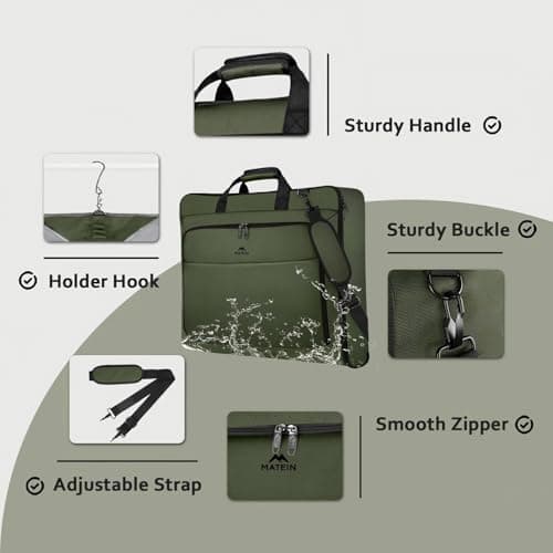 MATEIN Suit Carrier for Men, Travel Garment Bags with Strap for Business — view 4