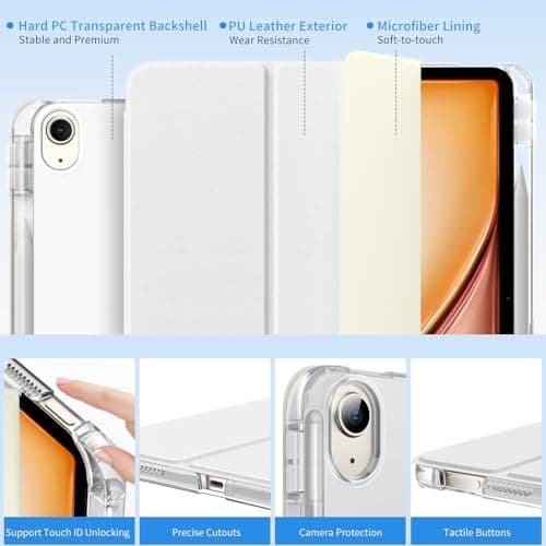 MoKo for iPad Air 13-Inch Case (M4/M3/M2) 2026/2025/2024 with Pencil Holder — view 3