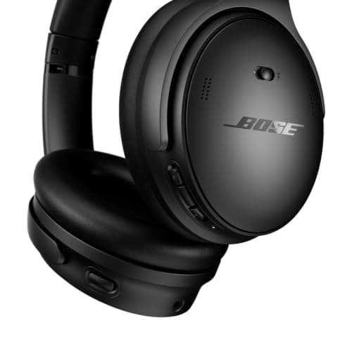 Bose QuietComfort Wireless Noise Cancelling Headphones, Bluetooth Over Ear Headphones with Up To 24 Hours of Battery Life, Black — view 3