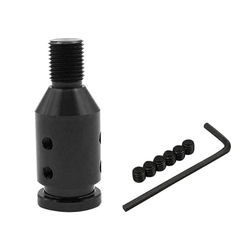 ePathChina Shifter Knob Adapter Universal Car Shift Knob Adapter Aluminum Alloy Gear Shift Knob Adapter for Non Threaded Shifters M12x1.25 — view 2