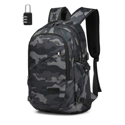 Kono Laptop Backpack School Bag Anti Theft Rucksack for Men Dark Blue