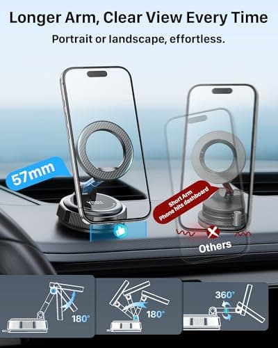 YOSH for MagSafe Car Mount, Magnetic Phone Holder for Cars — view 6