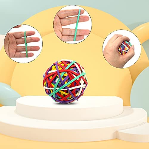 Rubber Elastic Bands Office Thick Large Colored Rubber Band Ball For Packing Document Organizing Office And Home 120 Pcs — view 3