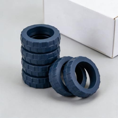 Protective Rubber Luggage Wheel Protectors for Travel Suitcase, Blue 16Pcs — view 4