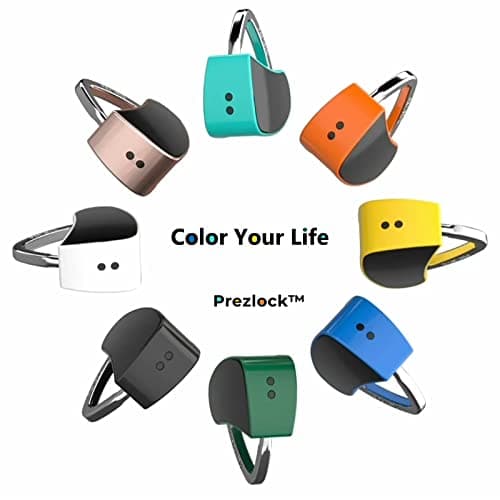 Fingerprint Padlock, Smart Lock with Keyless Biometric, Colorful, Fashionable Lock, Compact Lock, Summer Gift, USB Rechargeable. (Vivid Canary) — view 5
