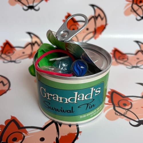 Father Fox - Retro Style Gift For Grandad - Novelty Survival Tin, Kit - Grandad's Birthday, Grandfather — view 5