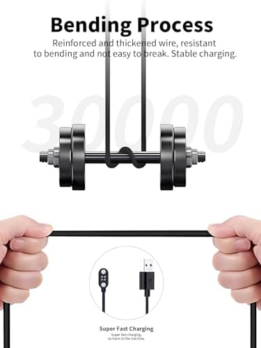 Charger Cable for mojawa aerra,toergy Fast Charging USB Cable with Magnetic Attachment,Durable Lightweight Design,Portable Silicone Travel Storage Bag Included — view 5