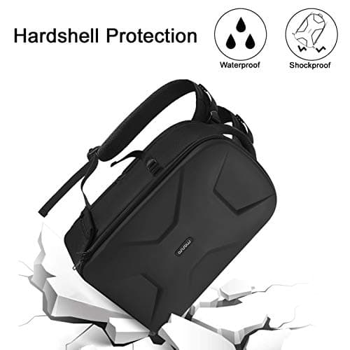 MOSISO Camera Bag,Waterproof Hard Photography Camera Backpack, Black — view 4