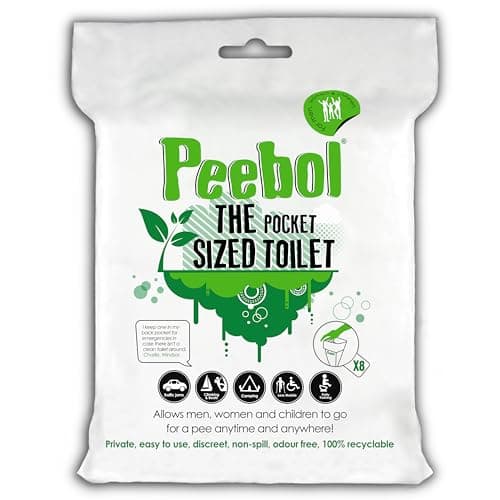 Shewee Peebol - Pocket Sized Toilet - 8 Pack
