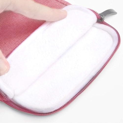 6-inch Protective Case For Kindle, Lightweight Protective Sleeve Cover Bag Pouch Cases with Cotton Lining for Kindle Paperwhite3 for Voyage 558/958/KV E-reader (Rose) — view 5