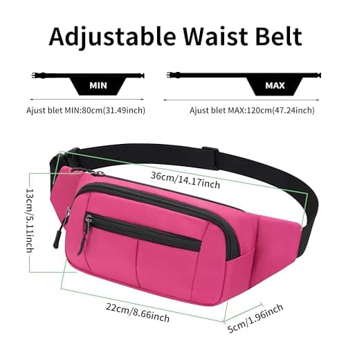 IHIGOGOFA Bumbags Waist Fanny Pack Fashion Bum Bag for Dog Walking Climbing Hiking Travel Cycling Girls Ladies Men Women — view 6