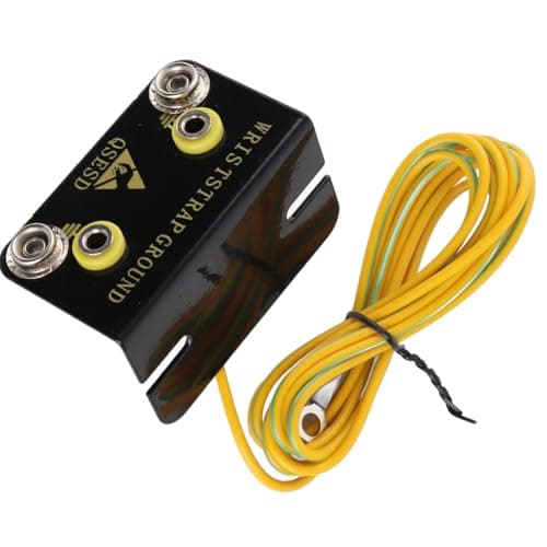 Solinder Grounding Plug ESD Wrist Strap Socket Wrist Strap Grounding Socket Anti Static Plug 2 Hole Common Ground Point Front Workstation Standard Banana Connectio — view 4