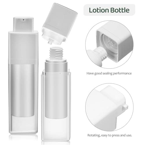 Airless Pump Bottle 30ml Refillable as Pp 2 Pack White — view 3