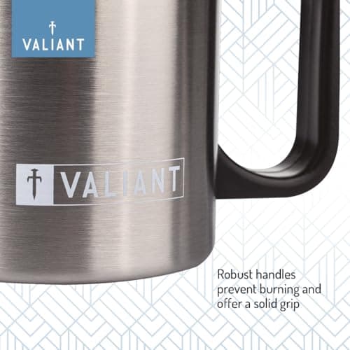 Valiant Insulated Camping Mug Twin Pack, Silver — view 5