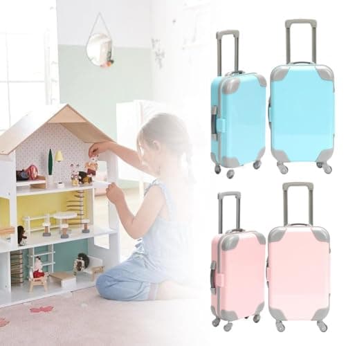 Mini Suitcase Party Favor Box – Small Plastic Luggage Organizer for Candy, Jewelry & Makeup, Tiny Travel Suitcase for Girls Trip Gifts & Doll Decor (1 Pcs) (Red) — view 4