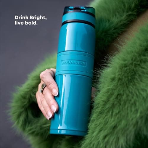 City Cool Stainless Steel Insulated Filter Water Bottle Fresh Teal 500ml — view 4