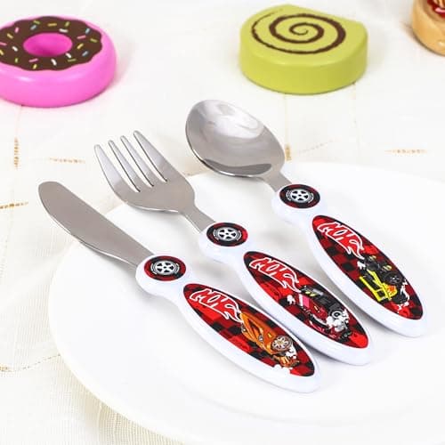 Hot Wheels Kids 3 Piece Cutlery Set – Includes Knife, Fork and Spoon — view 5