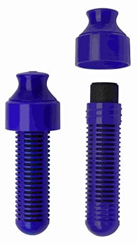 bobble Classic Water Bottle, Filtered Water, BPA-Free Reusable Bottle, Soft Touch Carry Cap with Replaceable Carbon Filter for Sustainable Water and Hydration 34 oz, (Navy Blue) — view 2