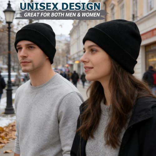 EINSKEY Knit Beanie, Thick Soft Acrylic Warm Winter Hat for Men — view 2