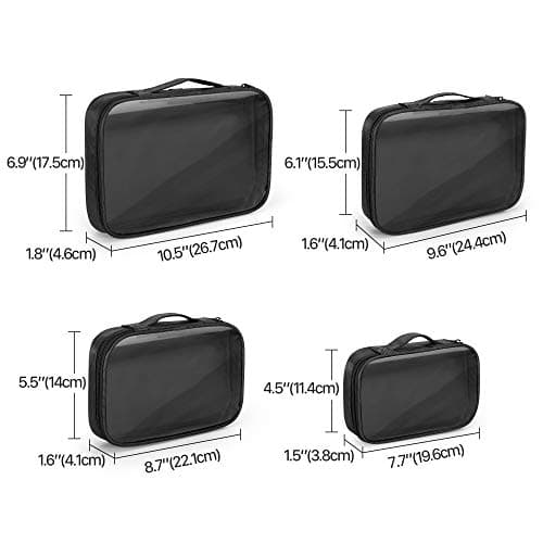Damero 4Pcs Clear Travel Toiletry Bag — view 3