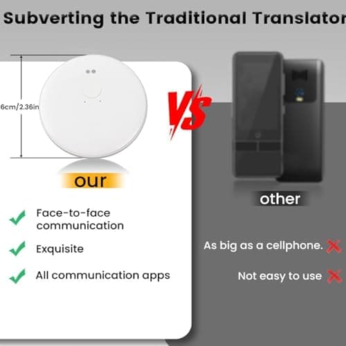 Matybobe Language Translator Device Voice Translator 138 Languages AI Magnetic Translation Device 45 Days Standby with Photo Video Call Translation for Travel (White) — view 5