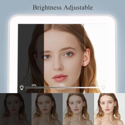 FUNTOUCH Rechargeable Travel Makeup Vanity Mirror with Lights — view 4