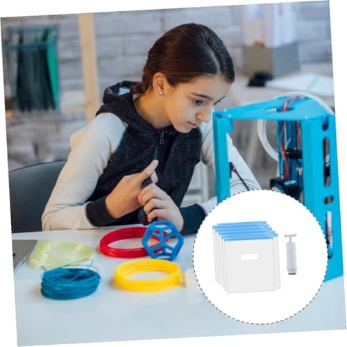 HOOTNEE Vacuum Compression Storage Bags Set with Pump, Nylon Carbon Fiber Material, 5 Reusable Space Saver Bags with 2 Sealing Clips and 5 Desiccants, Dustproof Organizer for Travel and — view 6