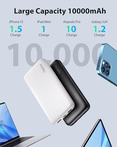 Miady 2 Pack Power Bank Portable Charger Fast Charging 10000mAh — view 4