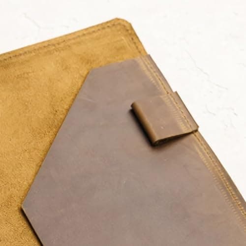 Vobumix Leather A5 Notebook Cover Multifunctional Travelers Journal Protective Sleeve Magnetic Closure Notebook Cover for Notepad — view 4