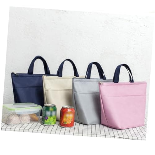 Alipis Navy Waterproof Insulated Lunch Bag with Handle Oxford Cloth — view 5