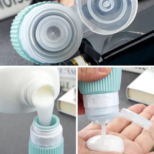: GaoBangM 12 Pack Silicone Travel Bottles Containers for Toiletries — view 4