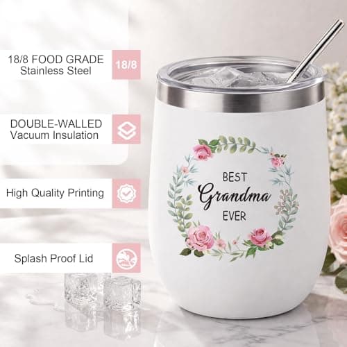 SHXWELL Grandma Gifts for Grandma Birthday Gifts, Unique Great Grandmas Gifts from Grandkids, Best Grandmother Gift Basket Tote Bag Grandmas Birthday Card for Christmas Mothers Day — view 4