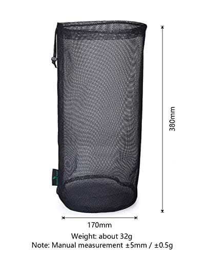 iBasingo 5-Pack Drawstring Mesh Bags Nylon Stuff Sack BVP05 — view 2