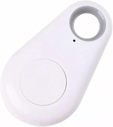 2X Smart Bluetooth 4.0 Key & Item Finder GPS Integration Item Locator, Wireless GPS Tracker for Keys, Wallet, Luggage, Pets & More Anti-Lost, Water-Resistant, Replaceable Battery (White) — view 2