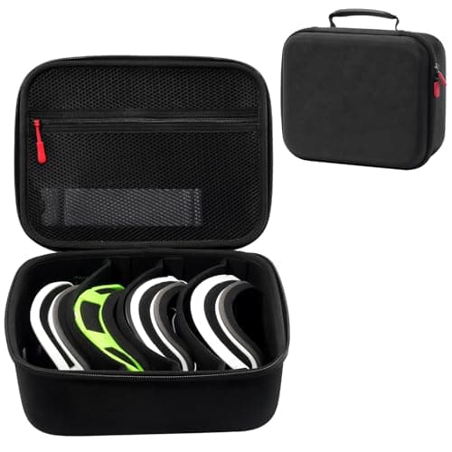 ProCase Ski Goggle Case, Large Capacity Travel Snow Goggles Holder Hard Carrying Protective Case for Ski and Snowboard Snow Motorcycle Sports Glasses -Black