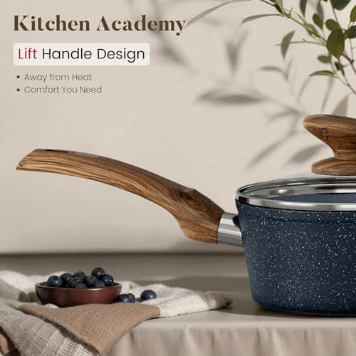 Kitchen Academy Induction Hob Pans Set -12PCS Pots and Pans Set Non-Stick — view 2