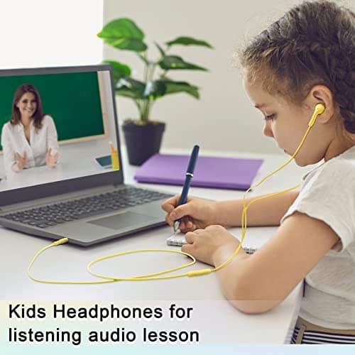 Xinnun 50 Pack Wired Ear Buds with Mic for Student, Simple, Multicolor — view 5