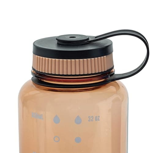 Smash 1 Litre Screw Cap Wide Mouth Water Bottle with Water Markings, Toffee — view 4