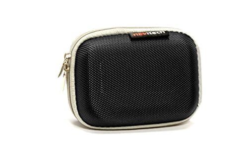 Navitech Black Hard Protective Earphone/Headphone Case Compatible with The Echobox The Nomad Earphones — view 2