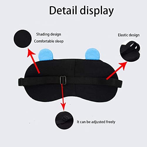 JCKD 4 Pack Daydream Sleep Eye Masks, Universal Cute & Soft Fluffy Travel Resting Eye Masks, Disney Daydream Masks — view 5