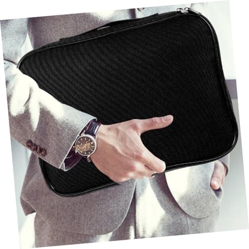 TEMPNAP 2pcs Multi-Layer Document Storage Box with Combination Lock, Large Capacity Gorsgrain Paper Files Case for Home and Travel Organiser — view 3