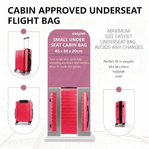 Underseat Cabin Case, Burgundy, 45 x 36 x 20cm — view 4