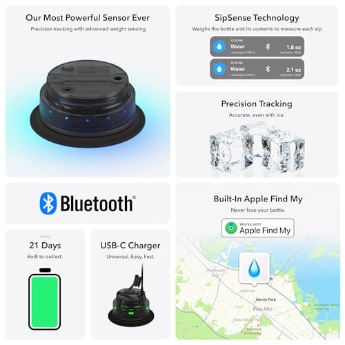 Hidrate Spark PRO 2 – Smart Hydration Bottle with Drink Reminders & Water Tracking, 946ml Stainless Steel – Syncs with Apple Health, Fitbit, Smart Rings & Smart Watches - Bundle Lid - Flamingo — view 6
