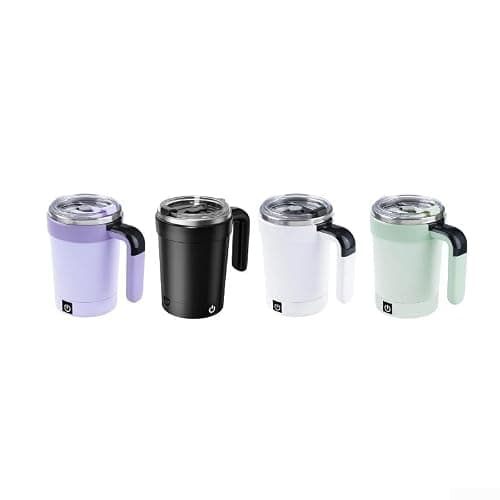 Leak-Proof Self Stirring Travel Mug USB Charging Port(Black （English）) — view 6