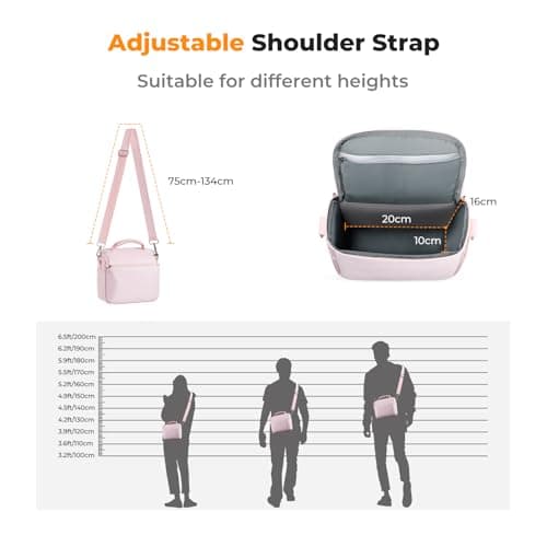K&F CONCEPT Camera Sling Bag Small Crossbody Camera Case DSLR/Mirrorless Compact Shoulder Photography Bags for Photographers — view 6