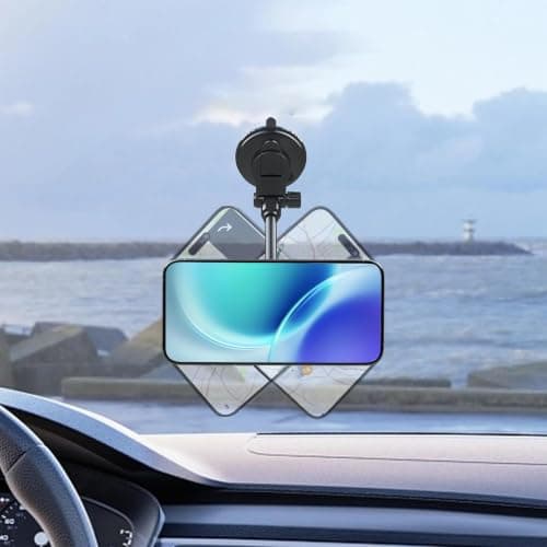 Dmuzsoih Windshield Phone Mount Adjustable Universal Magnetic Suction Cup — view 5