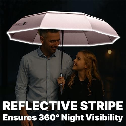 Royal Walk Folding Travel Compact Umbrella Windproof Strong for Men & Women — view 6
