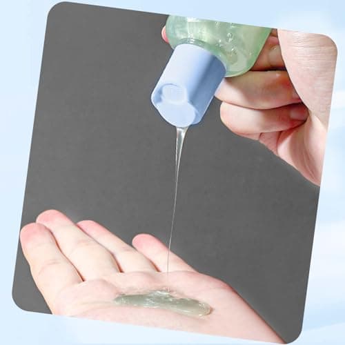 bellmeanin 9 Pcs Travel Bottle for Toiletries Set 50 ML (Blue) — view 5